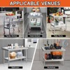 AMERLIFE Stainless Steel Table for Prep & Work Adjustable Under Shelf and Feet - 4 of 4