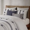 Gracie Mills Belinda Serene Stripe 3-Piece Cotton Duvet Cover Set - 3 of 4
