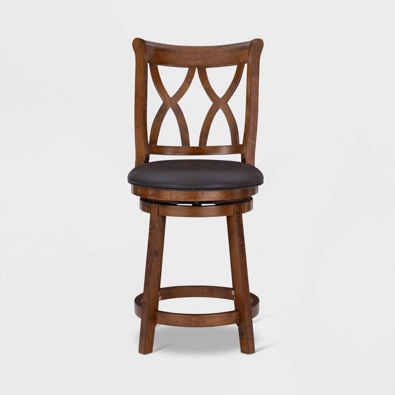 Madison Counter Height Barstool Rustic Oak - Powell Company, 4 of 13