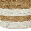 Set of 3 Seagrass Storage Baskets Brown/White - Olivia & May - 4 of 4