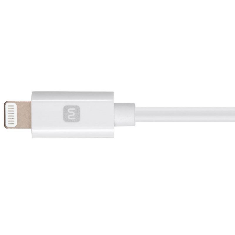 Monoprice Apple MFi Certified Lightning to USB Type-C and Sync Cable - 6 Feet - White | Compatible with iPod, iPhone, iPad with Lightning Connector, 4 of 7