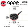 Hawkins 12c Nonstick Appe Pan with Glass Lid: Aluminum Fry Pan, Gas Compatible, Hand Wash, 1-Year Warranty, Red - 4 of 4