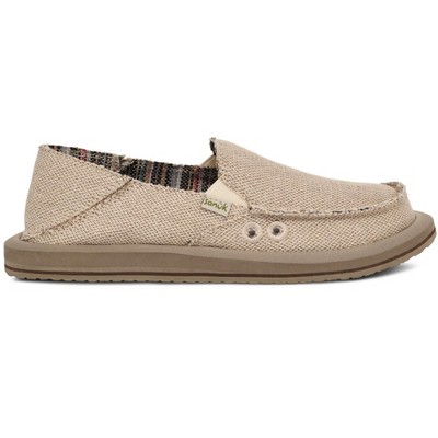 Женские туфли Sanuk Donna Hemp 2 Tone Loafers - Natural, 7 — фото 3