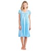 Casual Nights Women's Fancy Lace Neckline Silky Tricot Nightgown - 4 of 4