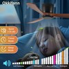 Duclsaty 42" Wood Ceiling Fan no light, 6-Speed Remote, Noiseless DC Motor, Reversible, for Bedroom/Living Room/Patio - 2 of 4