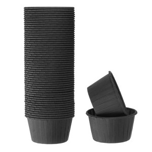 Unique Bargains Paper Grease Resistant Heat Resistant Non Stick Baking Cups Standard Size 3.5oz - 1 of 4