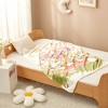 Cozy Bliss Kid Throw Reversible Plush Throw Blanket Printed Bedding Blanket,Twin for Kids(GREEN) - 4 of 4