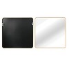 PAGED 30" Bathroom Mirror, Square Vanity Mirror with Metal Mirror Frame and HD Glass, Rustproof Wall Mirror for Bathroom, Living Room - 3 of 4