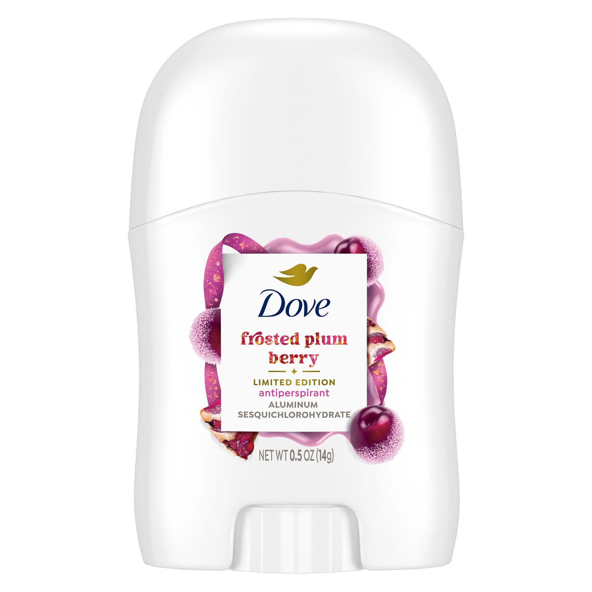 Dove Beauty Advanced Care Limited Edition Holiday Treat Mini Antiperspirant & Deodorant - Frosted Plum Berry - 0.5oz
