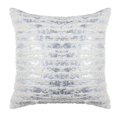 Lorelei Square Throw Pillow White Silver Safavieh Target