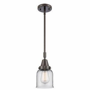 Bell - 1 Light Stem Hung Mini Pendant In Industrial Style-11.13 Inches Tall and 5 Inches Wide - 1 of 1