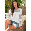 Women's Lace Detail Long Sleeve Blouse Shirt - LASCANA - 3 of 4
