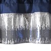 Lush Décor Night Sky Sequins Embroidery Valance Single Navy/White 18X52 - 3 of 4
