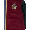 Harry Potter Hogwarts Crest Long Sleeve Colorblock Adult Puffer Jacket-XS - 4 of 4