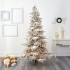 Nearly Natural 7.5-ft Flocked Grand Northern Rocky Fir Artificial Christmas Tree with 6672 Warm Cluster (Multifunction) - 4 of 4