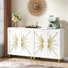 Hommoo 59" Sideboard Buffet Storage Cabinet White - image 3 of 4