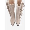 Orlo - Beige Suede Genuine Leather Fringed Western Boot (Women) | Forever & Always Shoes - 2 of 4