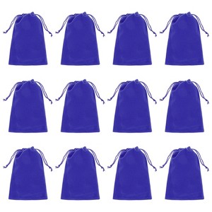 Unique Bargains Velvet Drawstring Pouch Wedding Favor Party Birthday Festivals Gift Packaging Bag 12 Pcs - 1 of 3