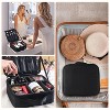 Makeup Bag, Makeup Organizer, Large Capacity Travel Toiletry Bag Organizer (Black) - 3 of 4