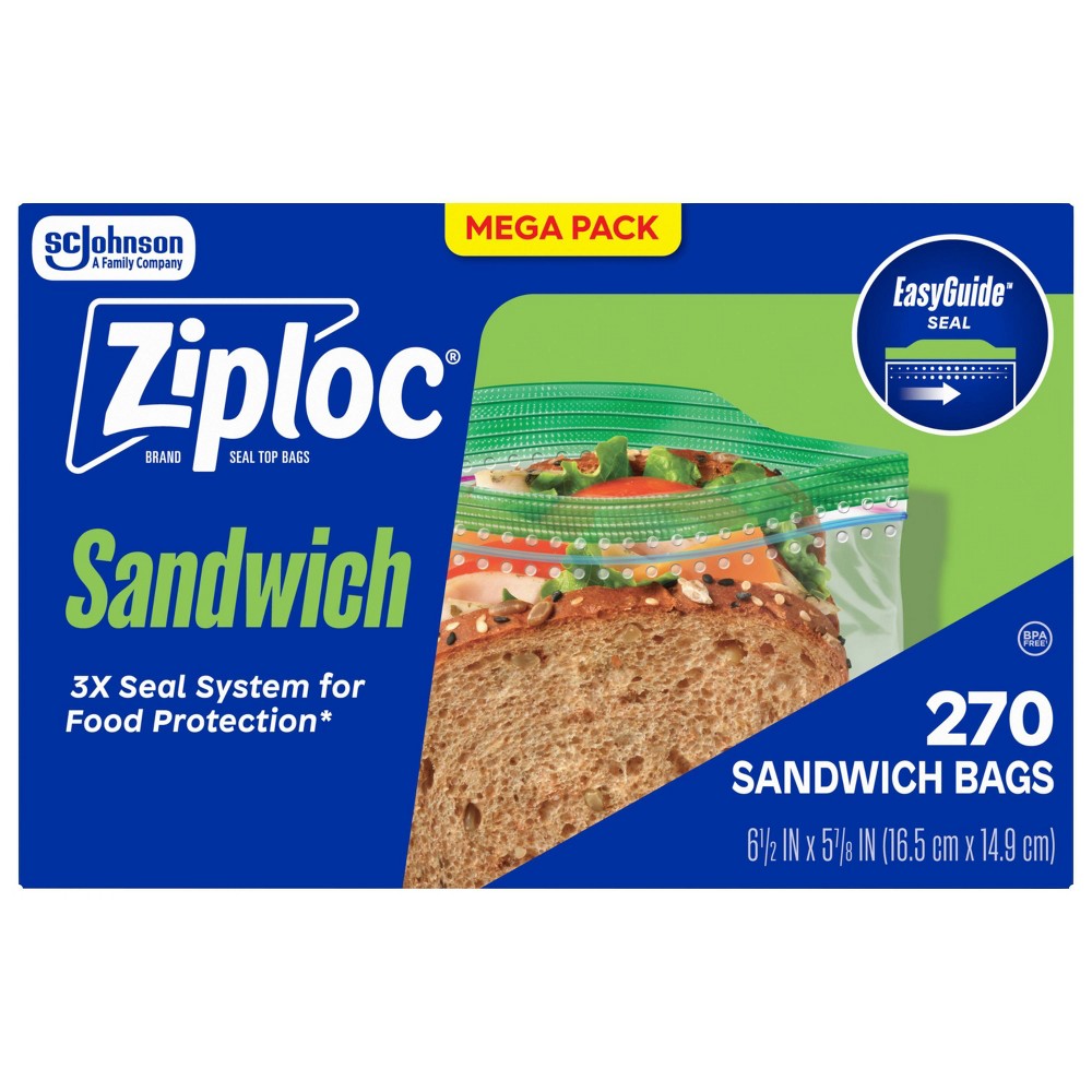 Ziploc Sandwich Bags - 270ct