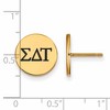 Black Bow Jewelry 14k Yellow Gold Plated Sterling Silver Sigma Delta Tau Greek Life Stud Earrings - 2 of 3