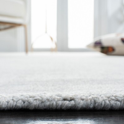 Mirage Beige Hand-Loomed Square Viscose Area Rug