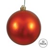 Vickerman Burnished Orange Ball Ornament - 2 of 3
