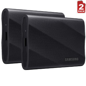 Samsung MU-PG4T0B T9 4TB Portable SSD, USB 3.2 Gen 2x2, Black (2-Pack) - 1 of 4