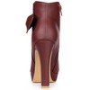 Allegra K Women's Chunky High Heels Platform Bow Decor Ankle Boots - 3 of 4