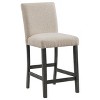 Coaster Home Furnishings Alba Boucle Upholstered Counter Height Dining Chair Beige and Charcoal Grey (Set of 2) - 2 of 4