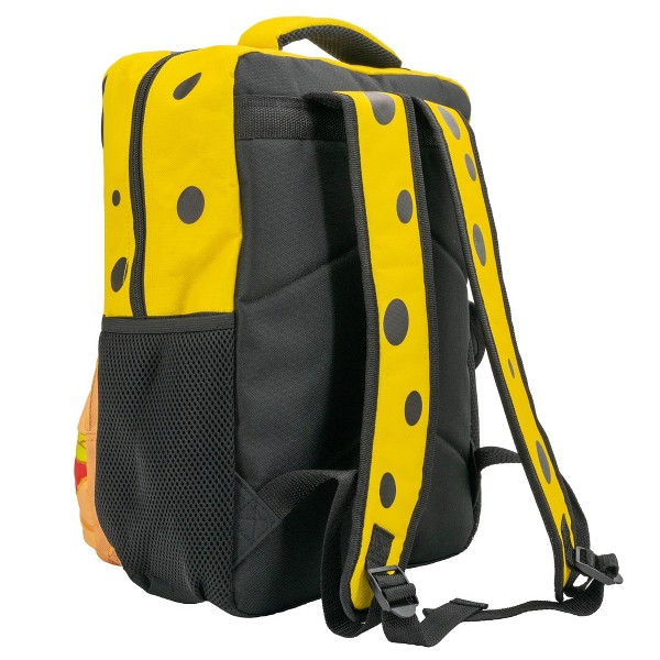 Mochila de Bob Esponja con cara 3D, para niñas y niños, 16 pulgadas 3