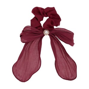 Unique Bargains Stylish Creased Ribbons Hair Tie 1 Pc - 1 of 4