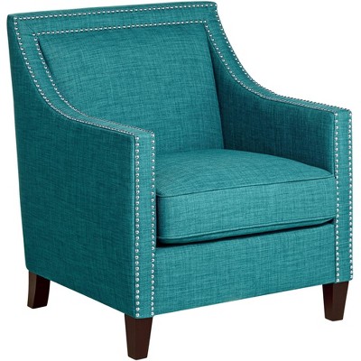 Studio 55D Flynn Teal Upholstered Armchair