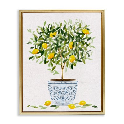 Stupell Industries Lemon Tree Detailed Planter, 17" x 21"