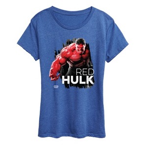 Women's - Marvel - Red Hulk Short Sleeve Graphic T-Shirt - 1 of 4