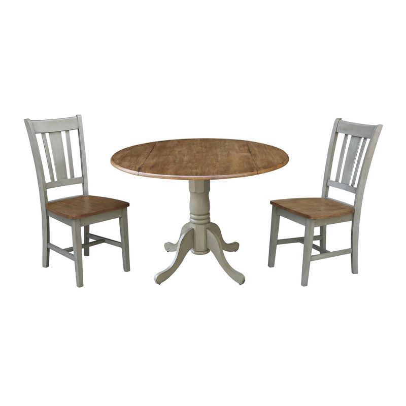 42" Mase Dual Drop Leaf Table with 2 San Remo Side Chairs - International Concepts, 1 of 9