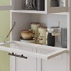 Karl Home 66.9in.H White Display Cabinet Storage Cabinet with 5 Tier 5 Door Modern Style - 3 of 4