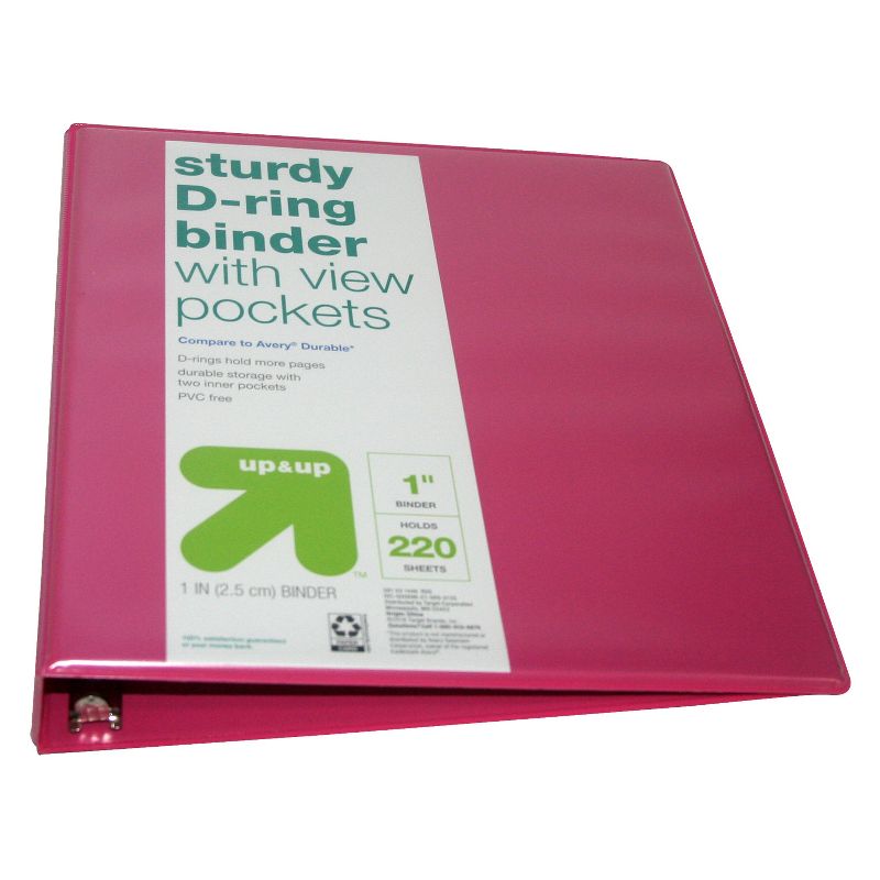 1" 3 Ring Binder Clear View - up & up™, 3 of 4
