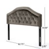 Contemporary Camelback Upholstered Headboard Full/Queen Size with Button Tufted Diamond Stitch & Nailhead Accents -Christopher Knight Home - 4 of 4