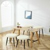 Resenkos Counter Bar Stools, Counter Stool,Counter Height Bar Stools Set of 2, 24 Inches Height with Golden Footrest,White - 3 of 4