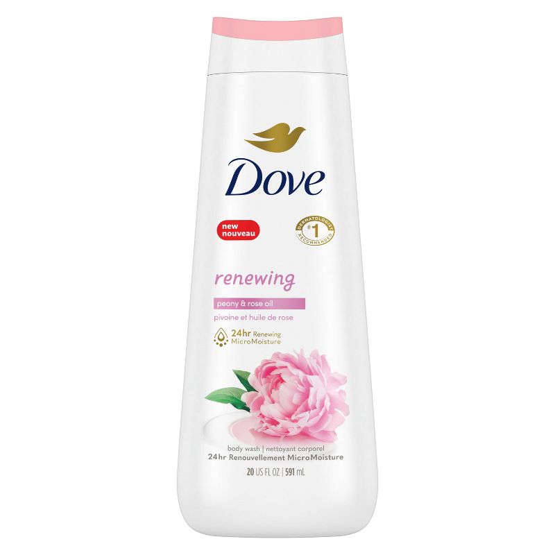 Dove Renewing Body Wash - Peony &#38; Rose Oil - 20 fl oz, 3 of 12