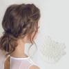 Unique Bargains Women Fashion Pearl Mini Hair Clip Pearl Oval Hairdo Clips 6 Pcs - 2 of 4