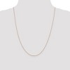 Black Bow Jewelry 1mm, 14k Rose Gold, Solid Cable Chain Necklace - 2 of 4