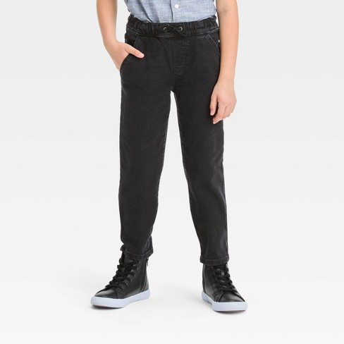 Boys' Stretch Straight Fit Jeans - Cat & Jack™ Khaki Wash 10 Husky : Target