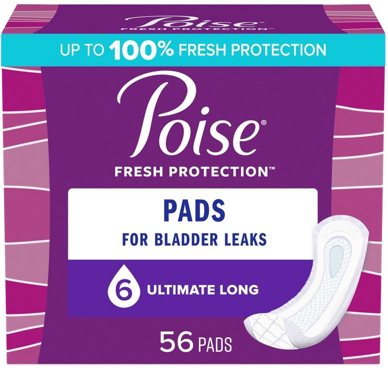 Poise Incontinence Bladder Control Pads - Ultimate Absorbency, 1 of 8