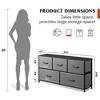 Fabric Dresser for Bedroom, Wide 5-Drawer Chest of Drawers with Storage Organizer Unit - 4 of 4