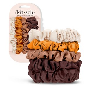 Kitsch-Mass Women's Satin Petite Scrunchies - Sedona - 5ct - 1 of 4