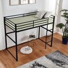 Kumasinova Metal Loft Bed Twin/Full Size,Loft Bed Frame with Guard Rails,Flat Ladder,Twin Loft Bed Frame for Dormitory,Bedroom,No Box Spring Needed - 2 of 4
