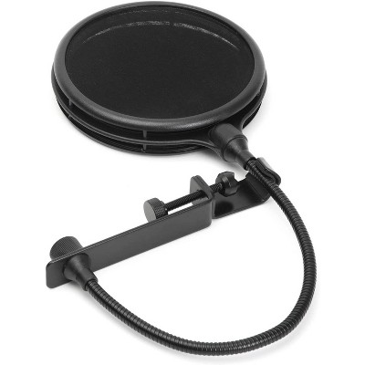 LyxPro MOP-28 Dual Layer Microphone Pop Filter with Flexible Gooseneck for Superior Vocal Performance, Pop Shield