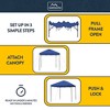 KAMPKEEPER 10x10 Pop Up Canopy Tent with 2 Sidewalls for Outdoor Use, Navy Blue - 4 of 4